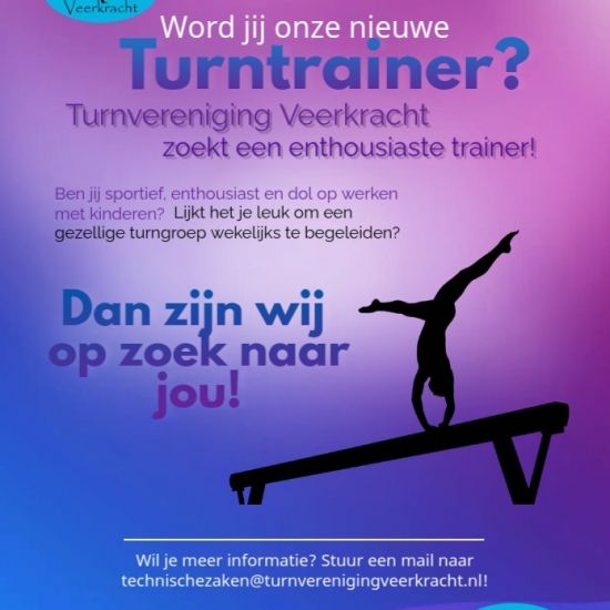 Wordt jij onze nieuwe trainer